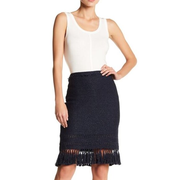 NWT ElieTahari Black Benson Skirt.SZ XL